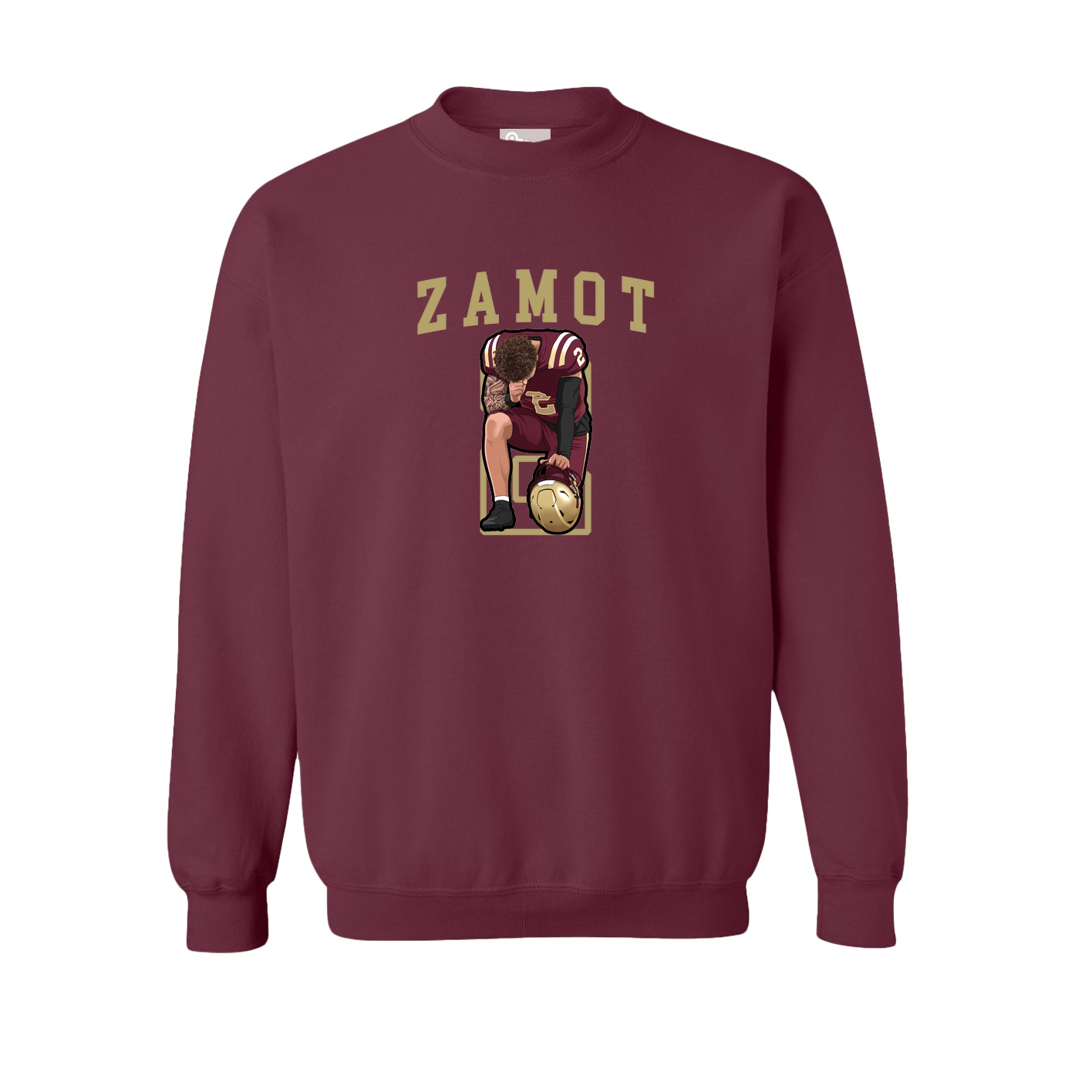 Fleece Crew — Shirsey in Maroon