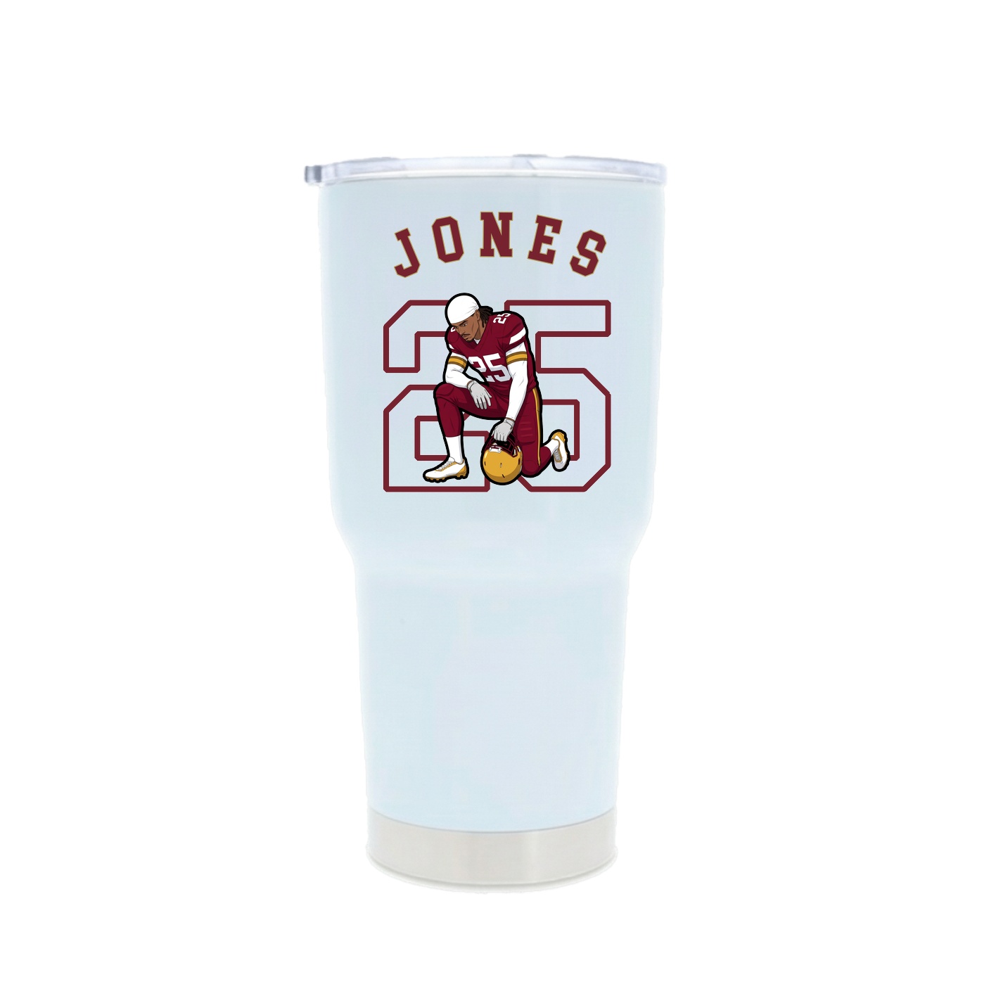 30oz Stainless Steel Tumbler — Shirsey Arch in White