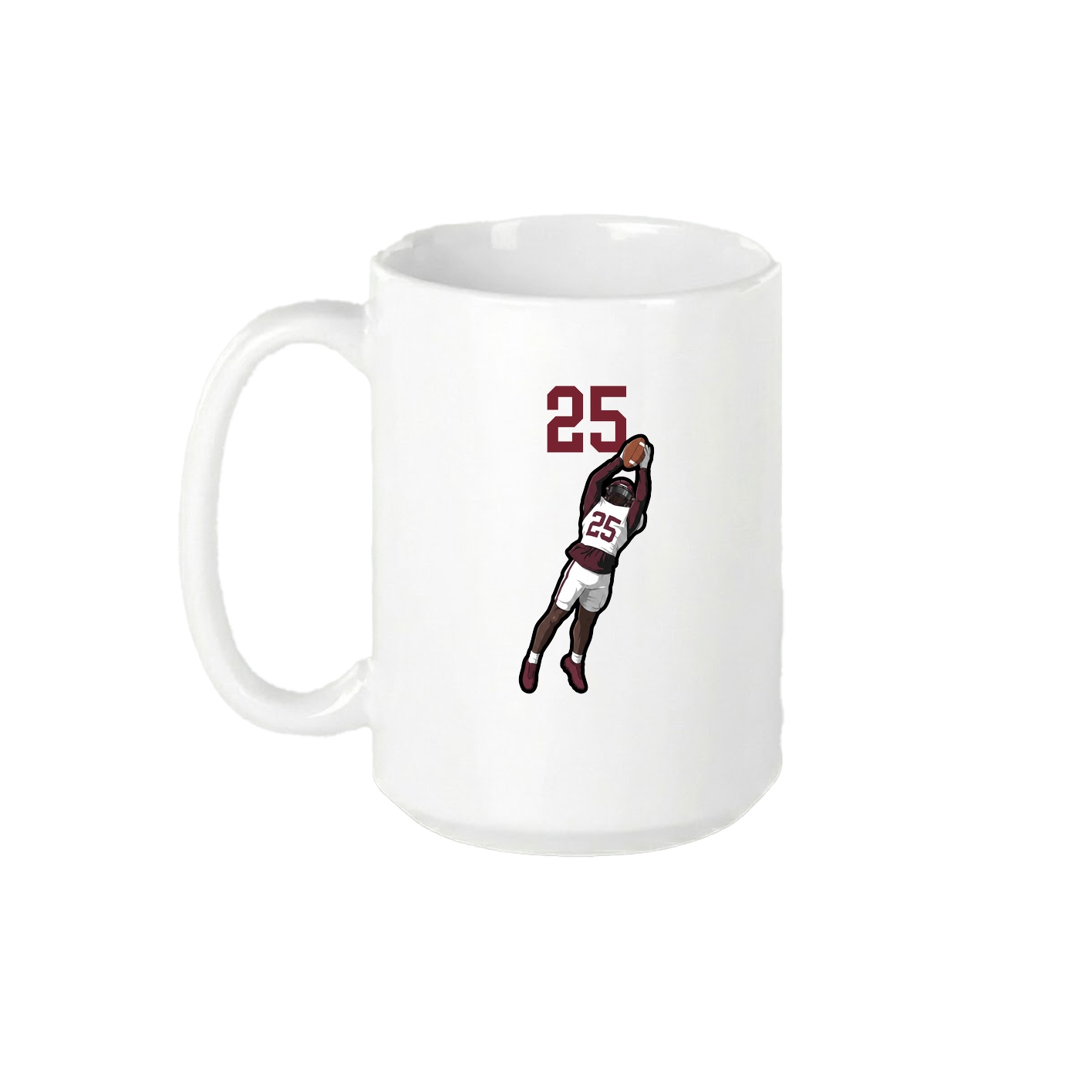 15oz Coffee Mug — Number Top in White