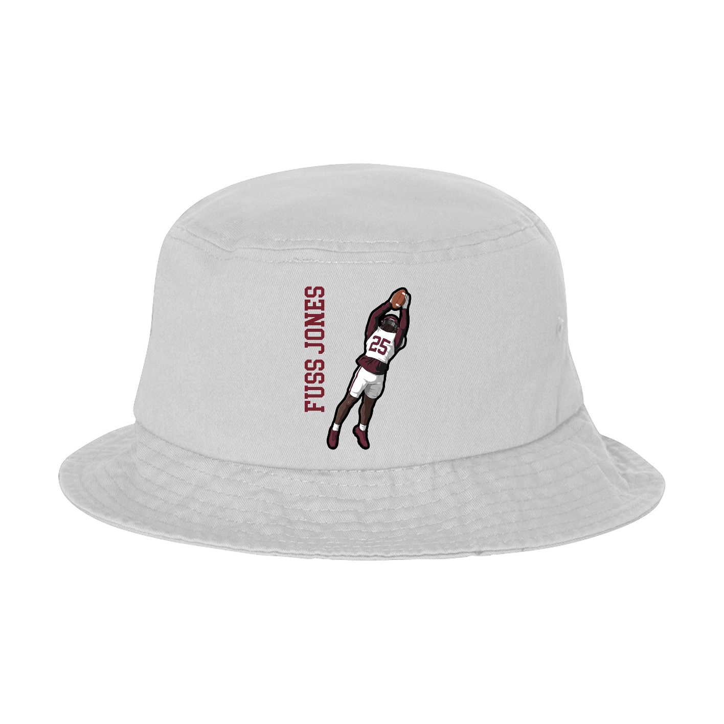 Bucket Cap — Name Vertical in White