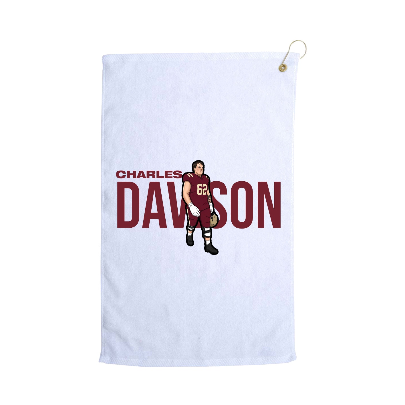 Golf Towel — Player Name in White