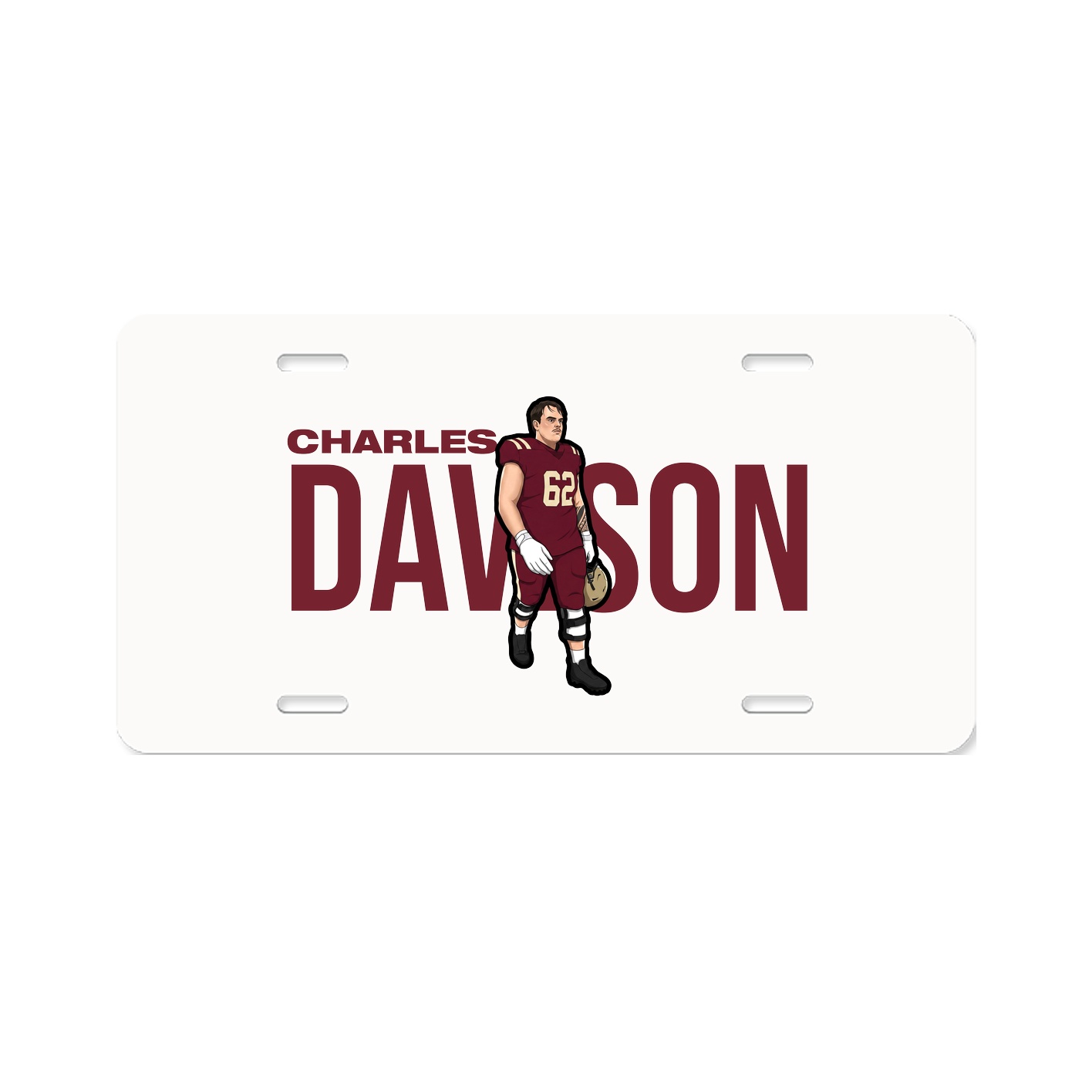 License Plate — Player Name in Classic