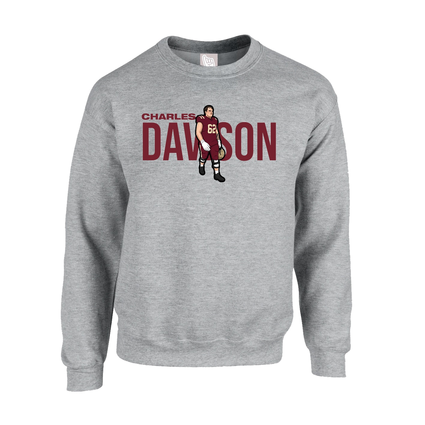 Fleece Crew — Player Name in Grey