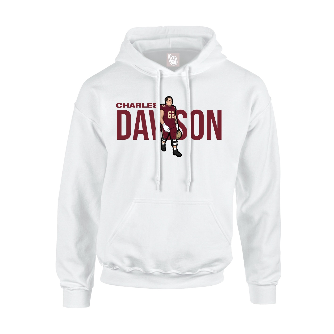 Youth Hoodie — Player Name in White