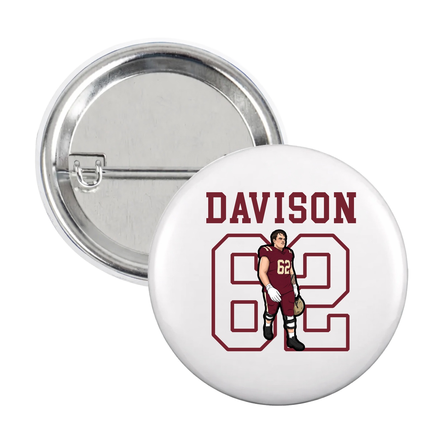 Game Day Button — Shirsey in White