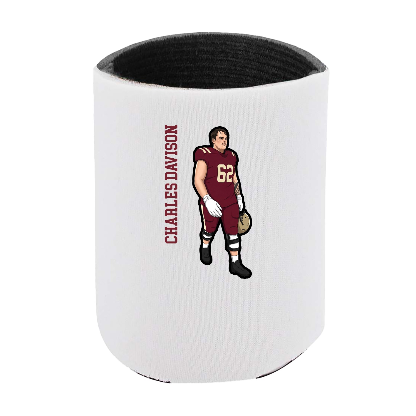 Can Holder — Name Vertical in White