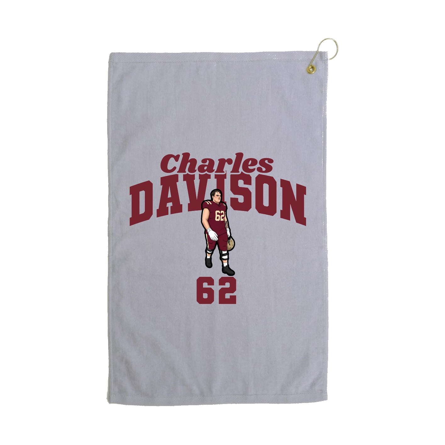 Golf Towel — Signature Arch in Grey