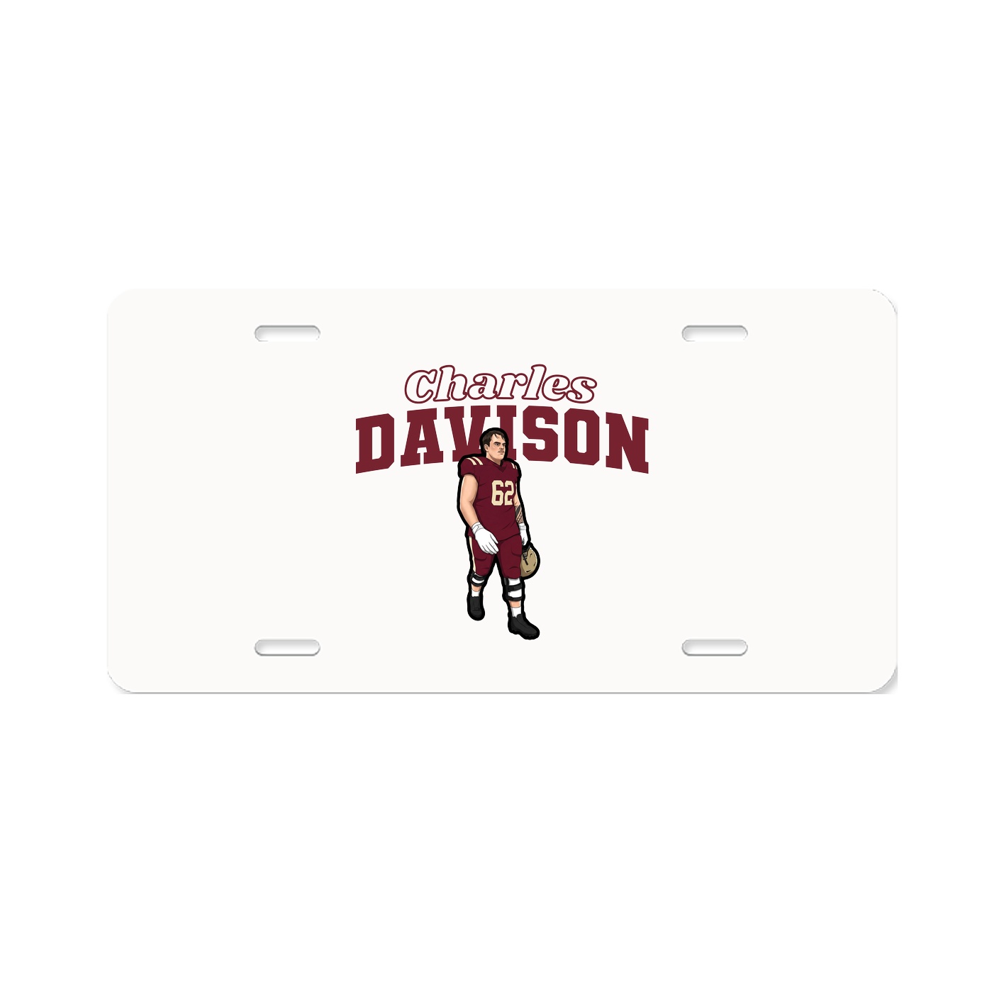 License Plate — Name Arch in Classic