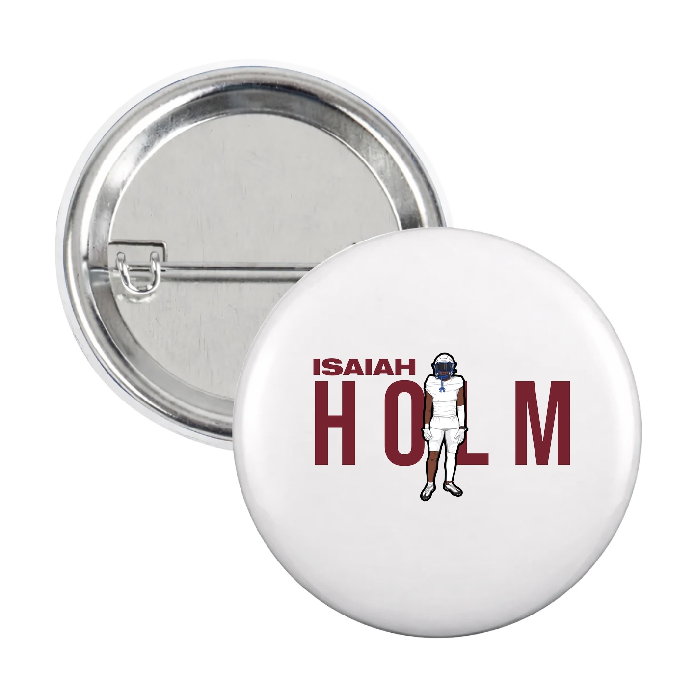 Game Day Button — Player Name in White