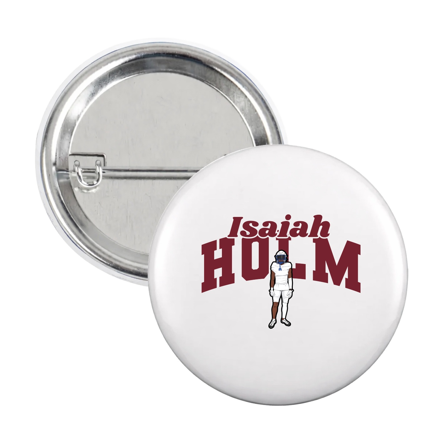 Game Day Button — Signature Arch in White