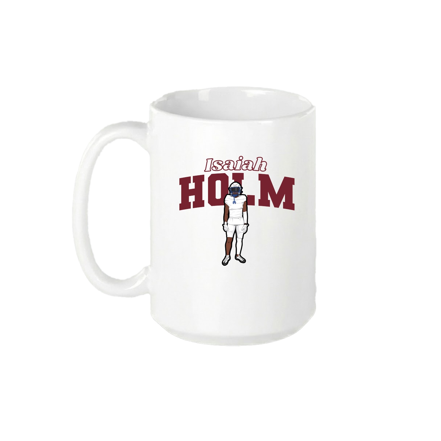 15oz Coffee Mug — Name Arch in White