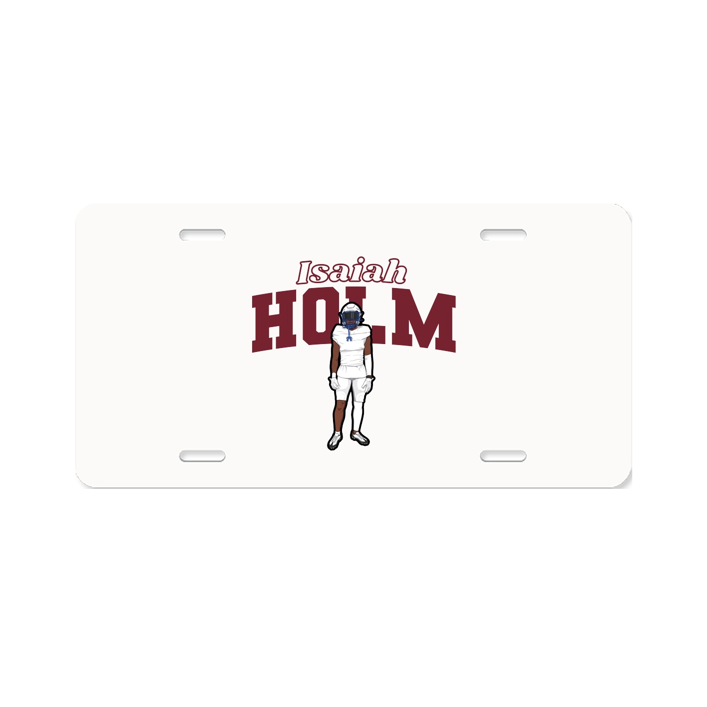 License Plate — Name Arch in Classic
