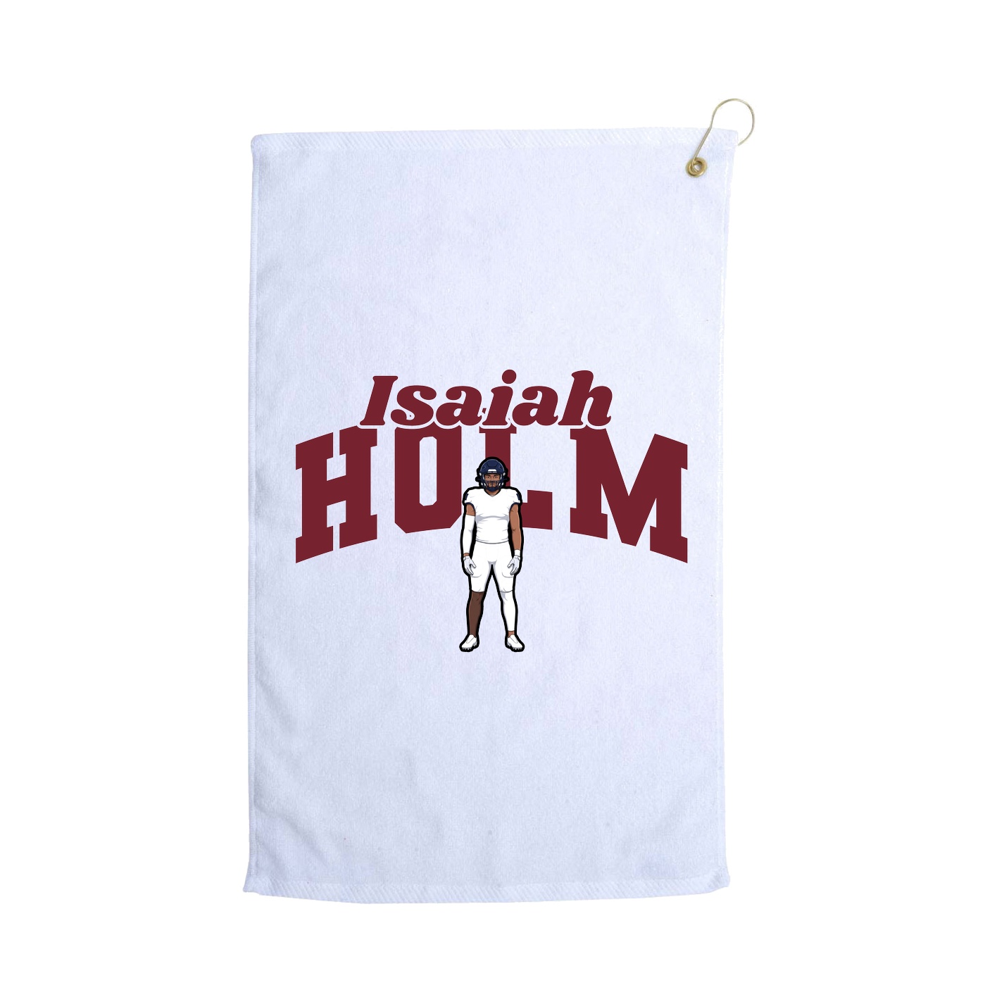 Golf Towel — Signature Arch in White
