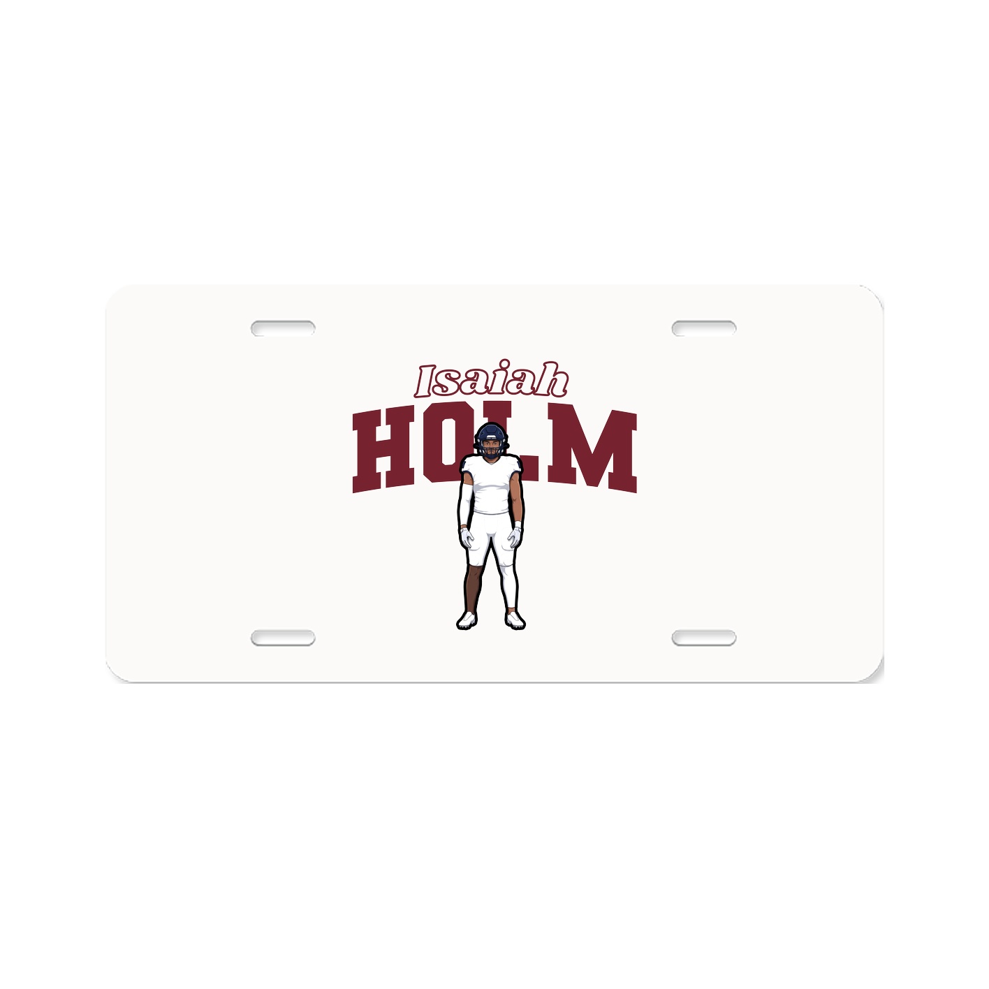 License Plate — Name Arch in Classic