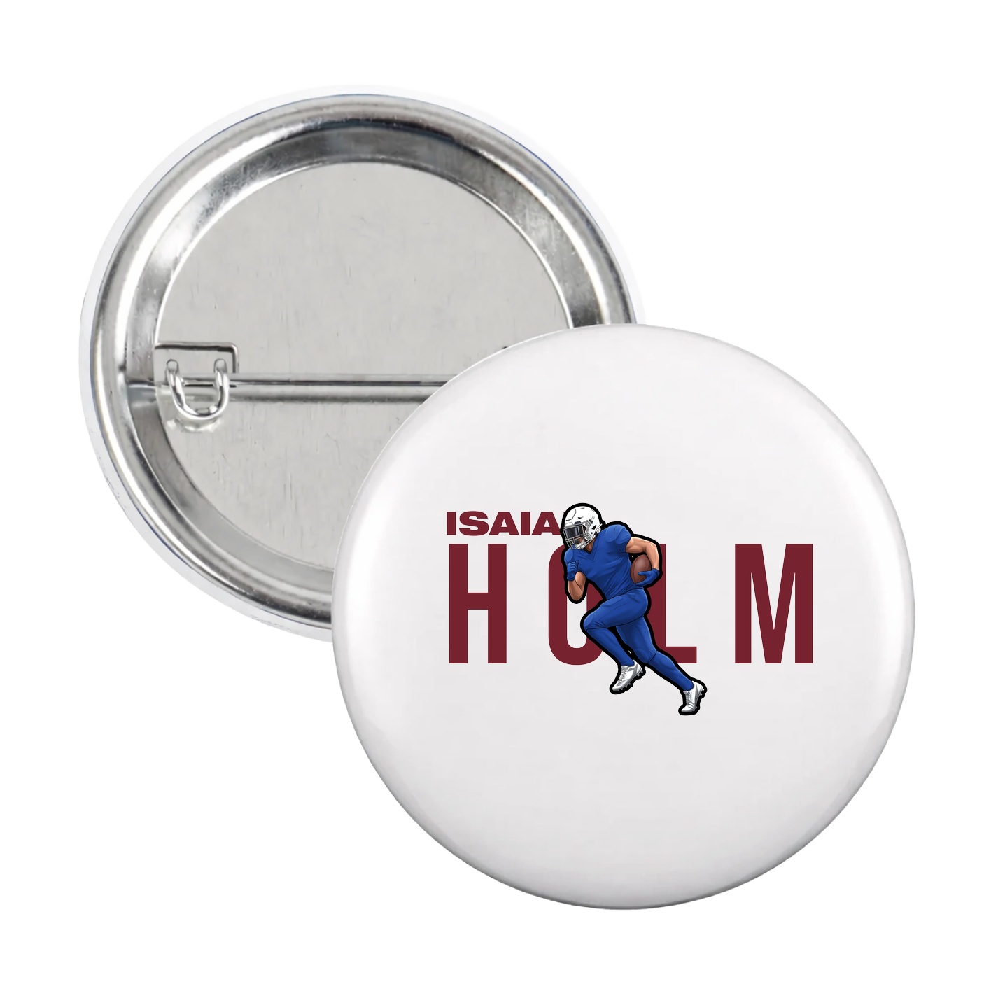 Game Day Button — Player Name in White