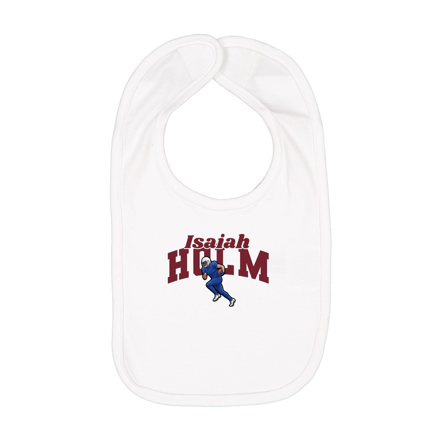 Infant Bib — Signature Arch in White