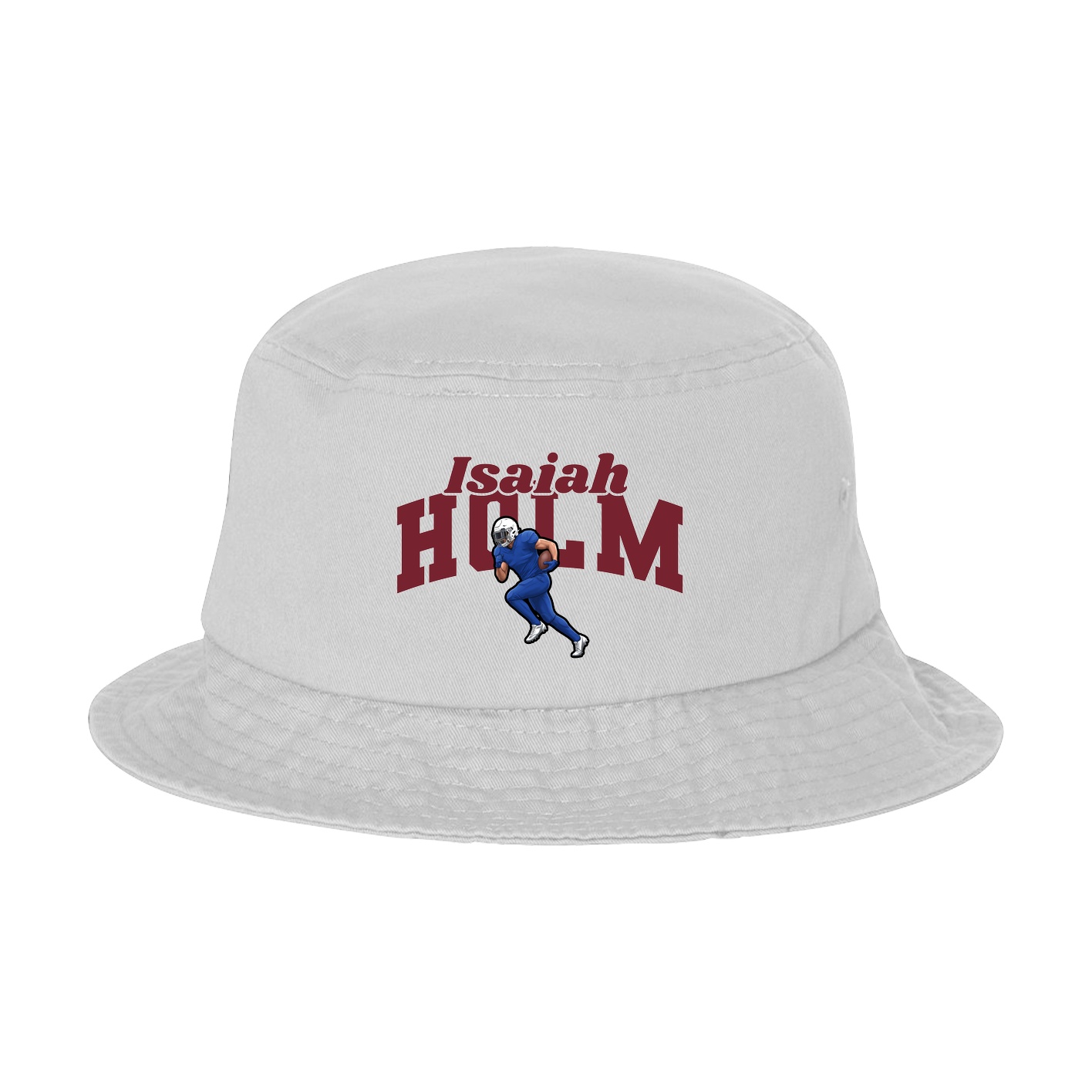 Bucket Cap — Signature Arch in White