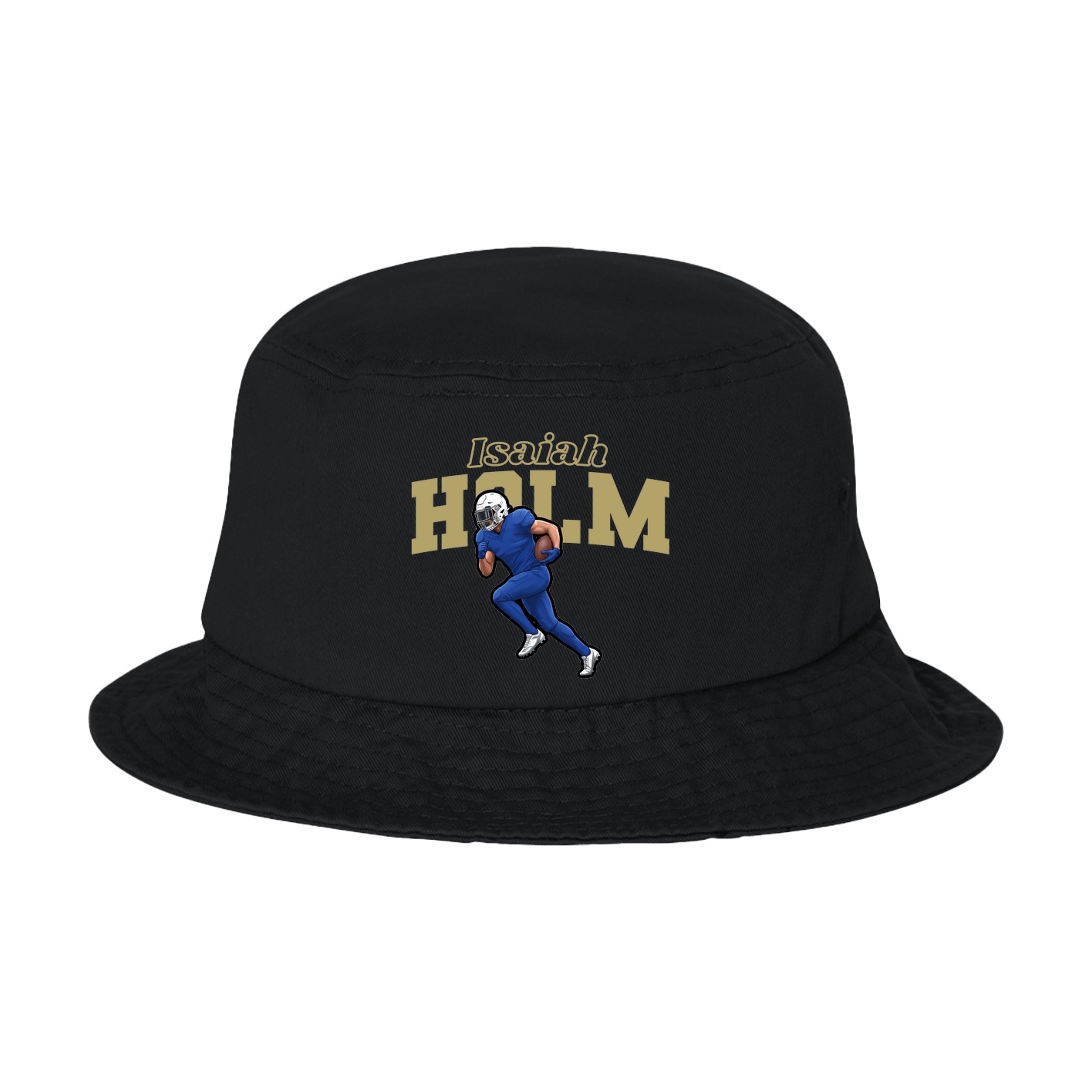 Bucket Cap — Name Arch in Black