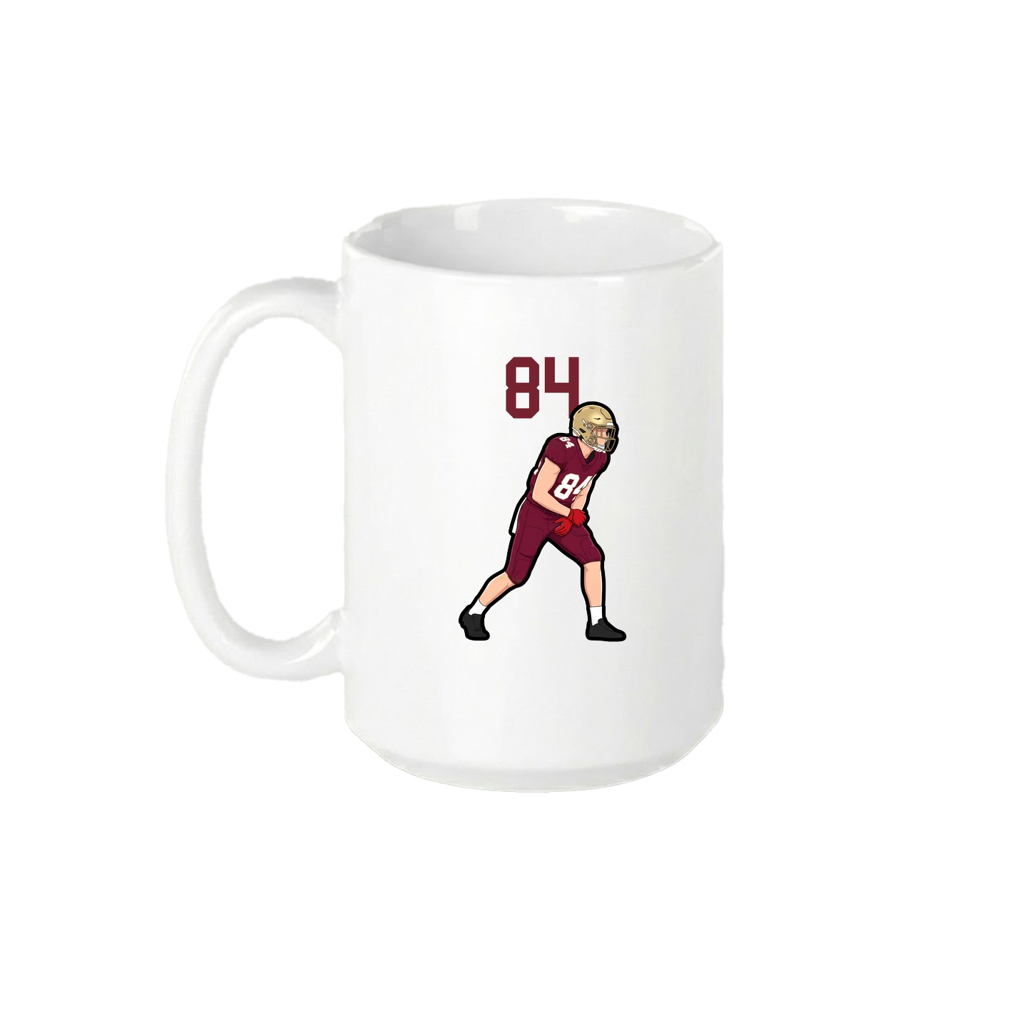 15oz Coffee Mug — Number Top in White