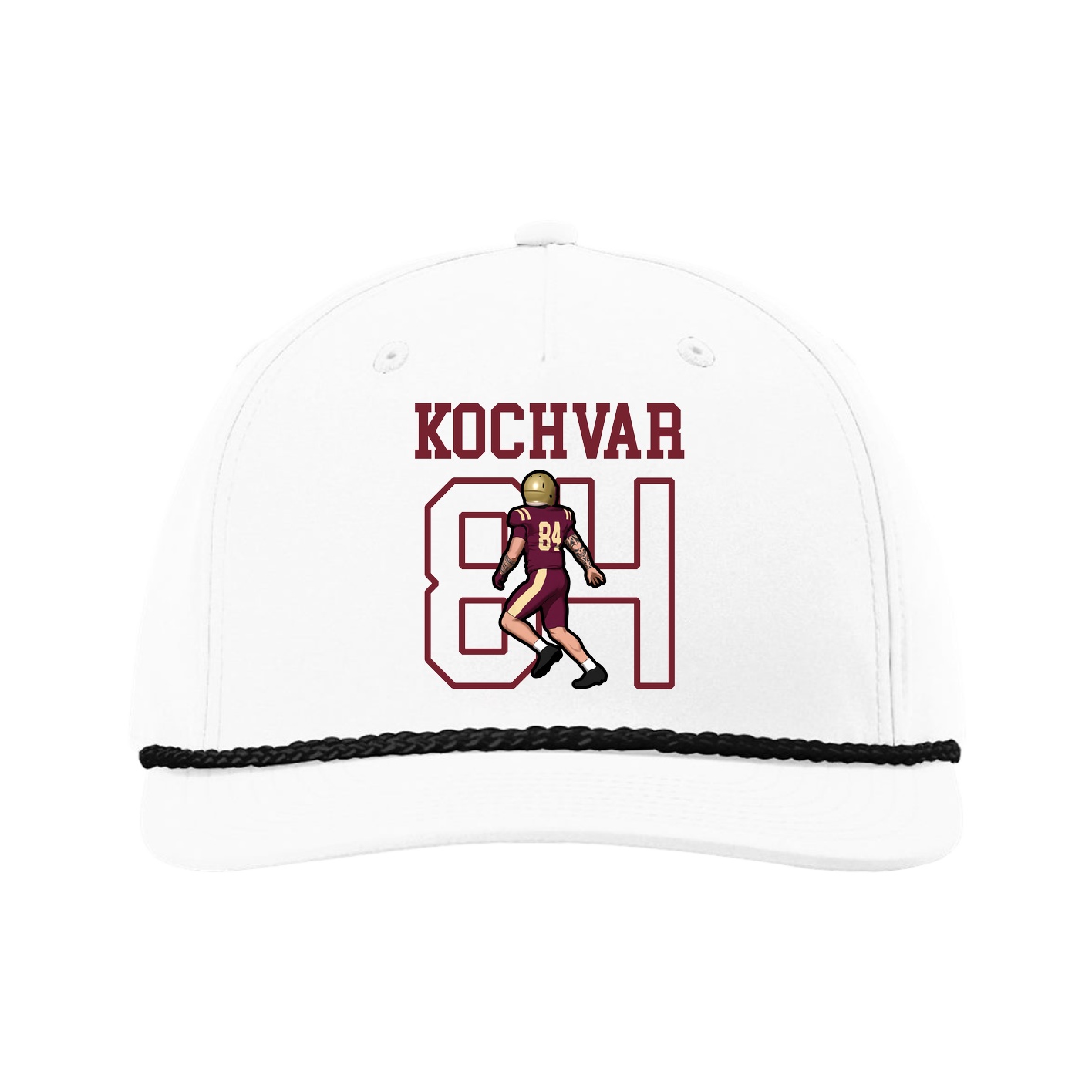 Five-Panel Classic Rope Cap — Shirsey in White
