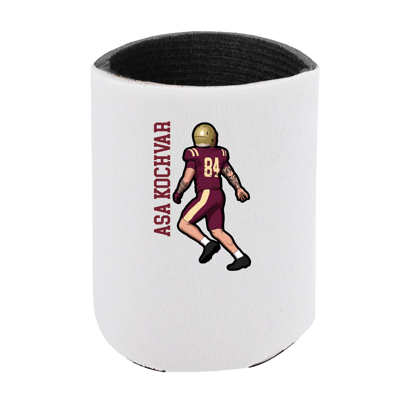 Can Holder — Name Vertical in White