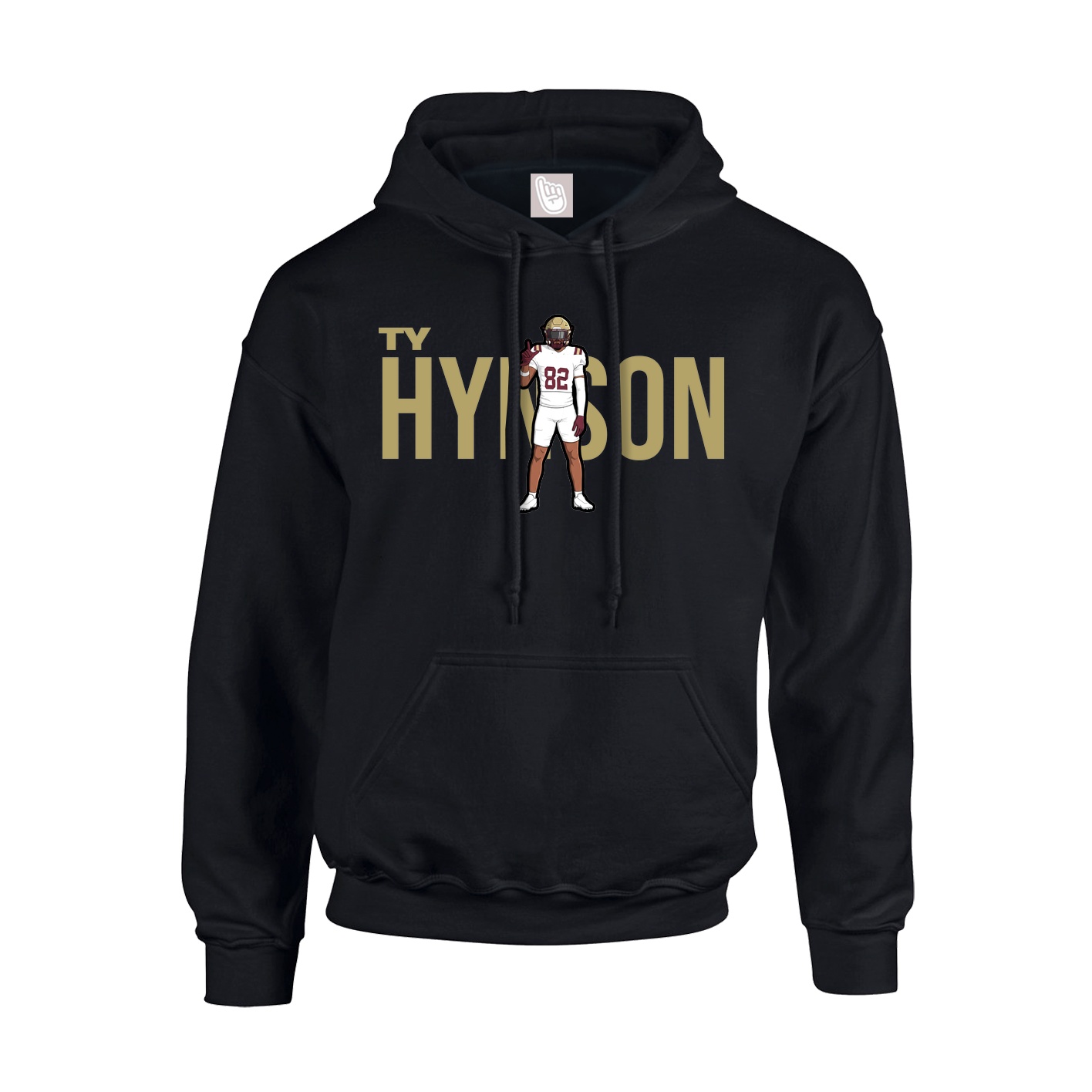Hoodie — Player Name in Black
