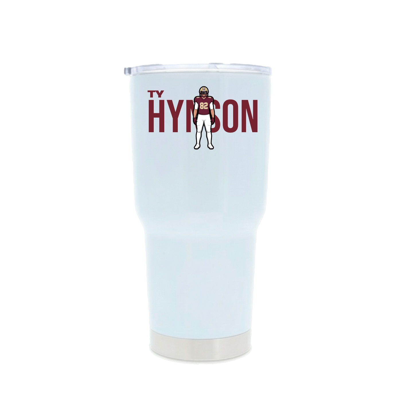 30oz Stainless Steel Tumbler — Player Name in White