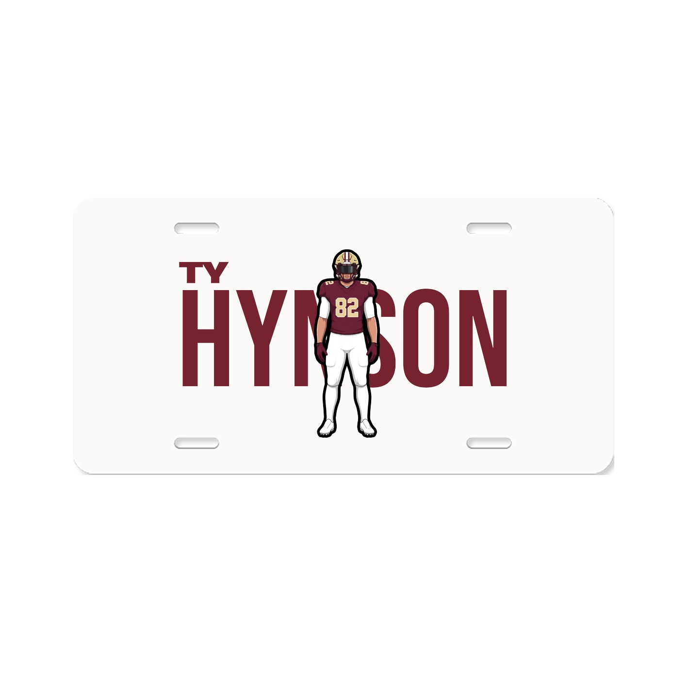 License Plate — Player Name in Classic