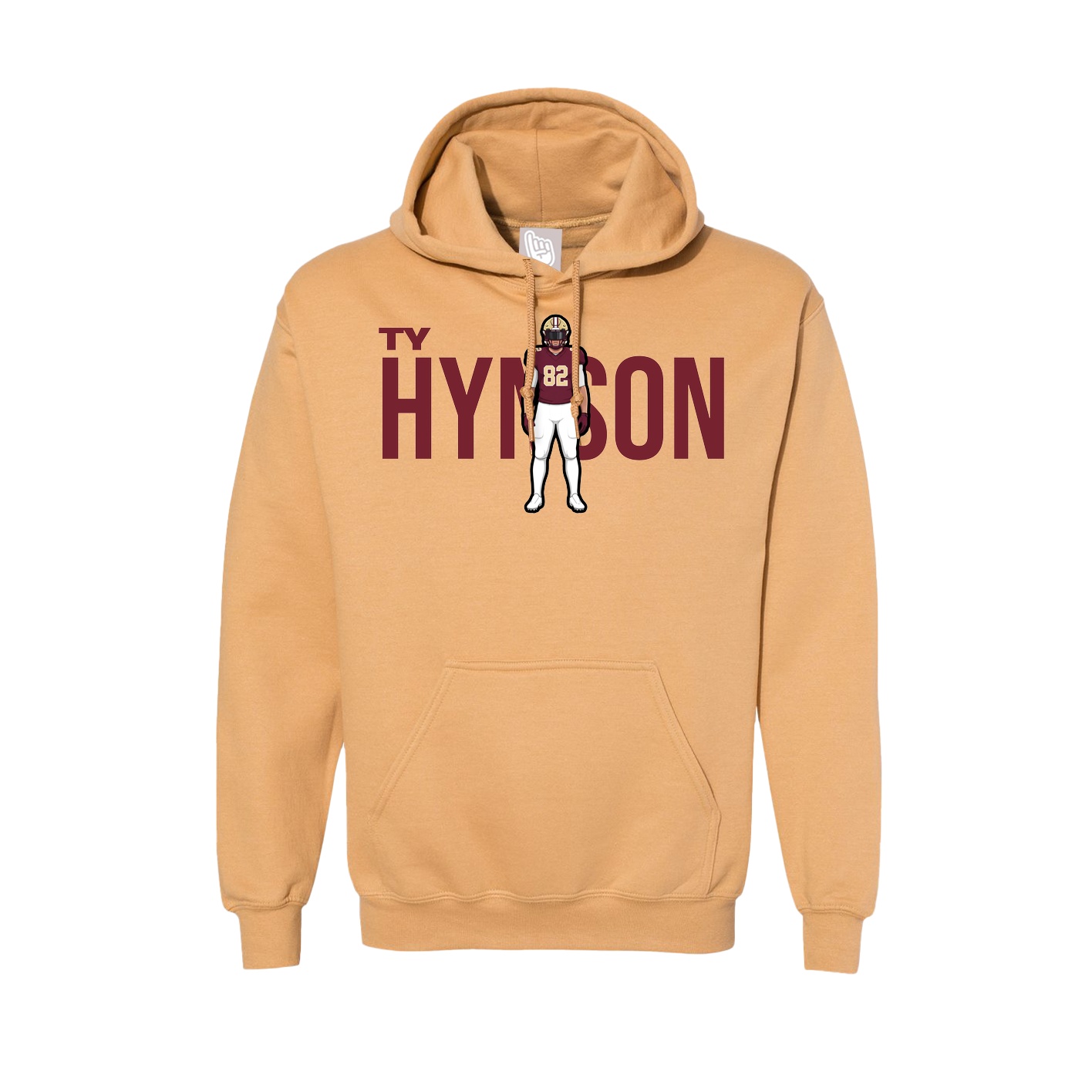 Hoodie — Player Name in Vegas Gold