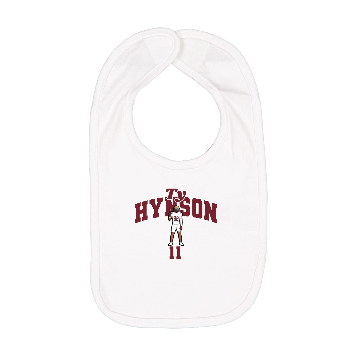 Infant Bib — Signature Arch in White