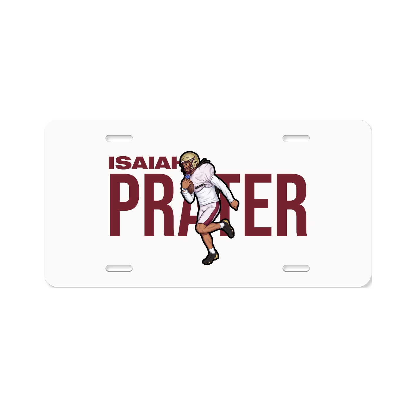 License Plate — Player Name in Classic