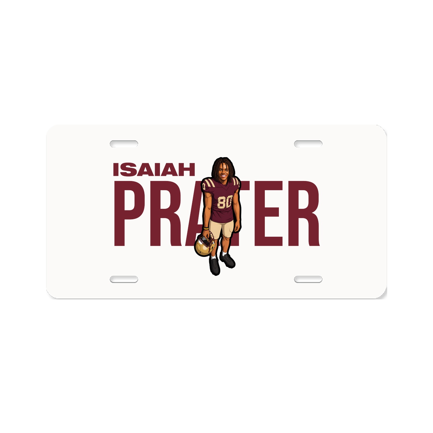 License Plate — Player Name in Classic