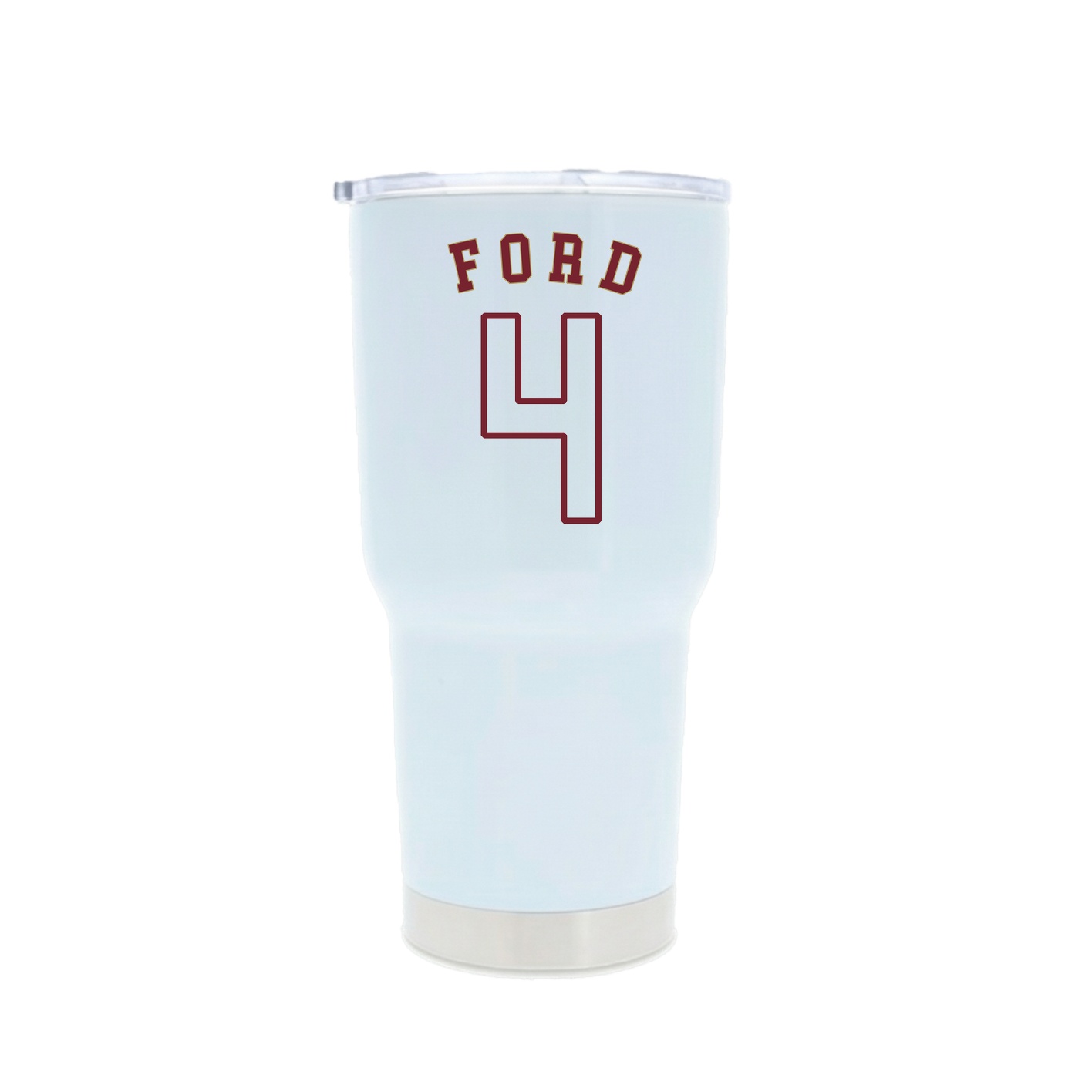 30oz Stainless Steel Tumbler — Shirsey Arch in White