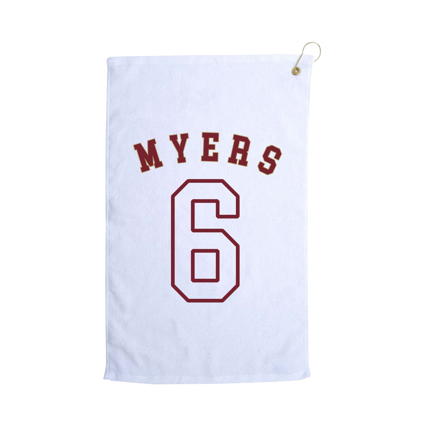 Golf Towel — Shirsey Arch in White