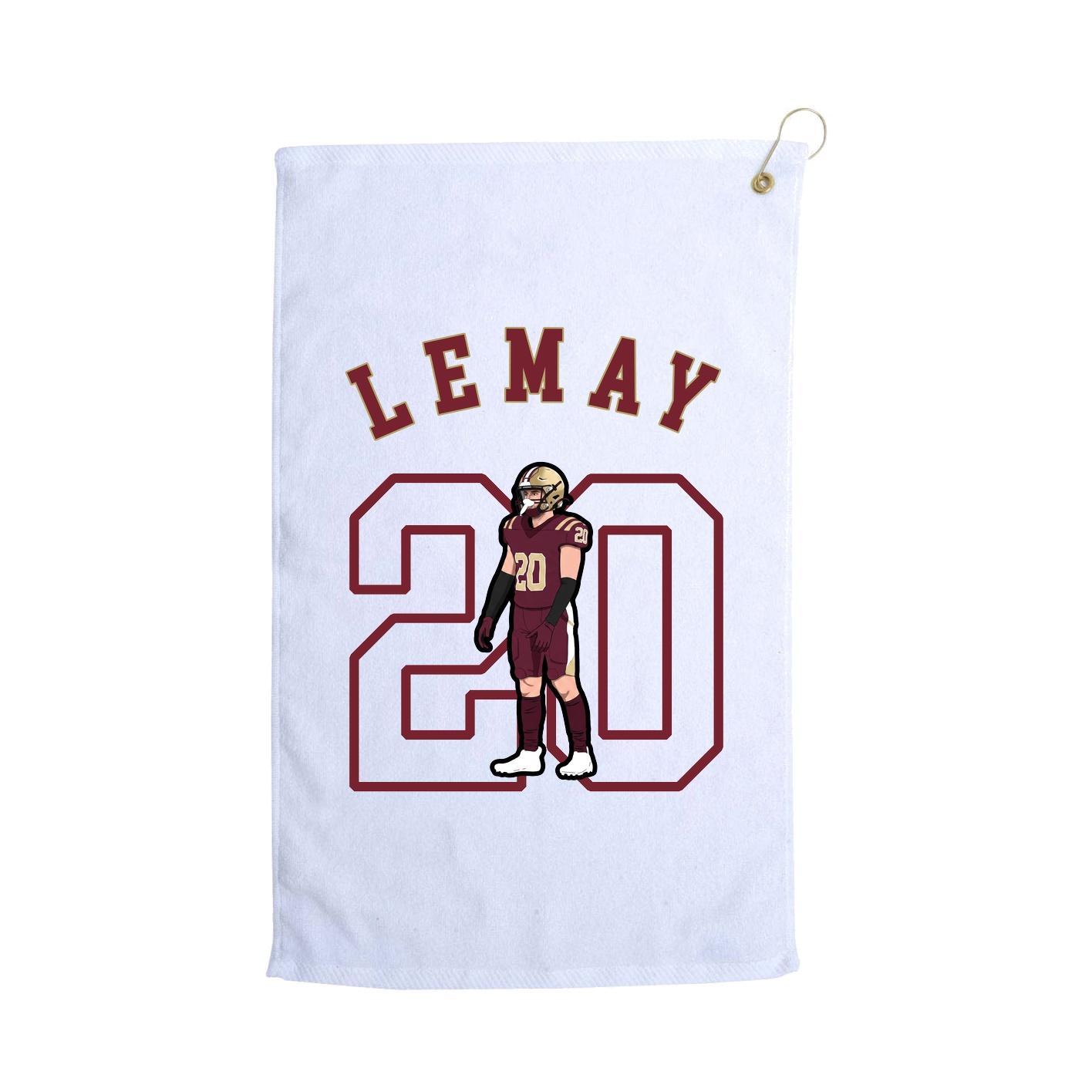 Golf Towel — Shirsey Arch in White
