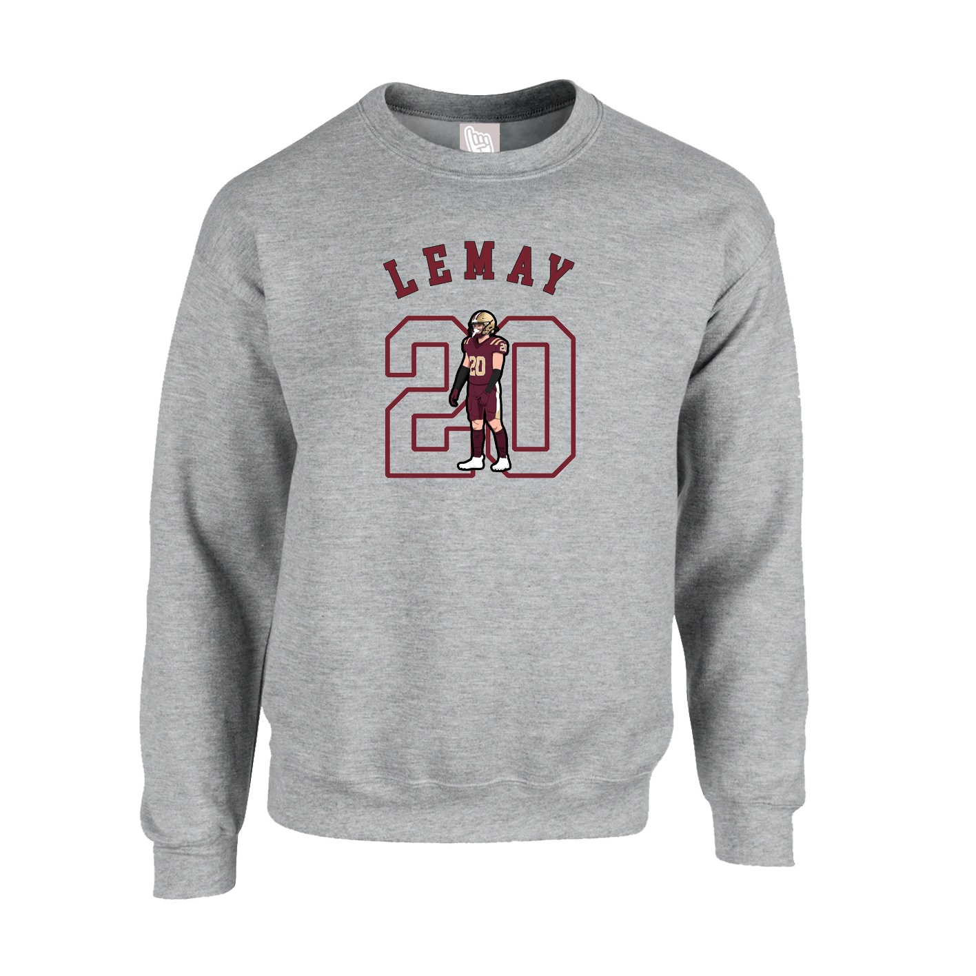 Fleece Crew — Shirsey Arch in Grey