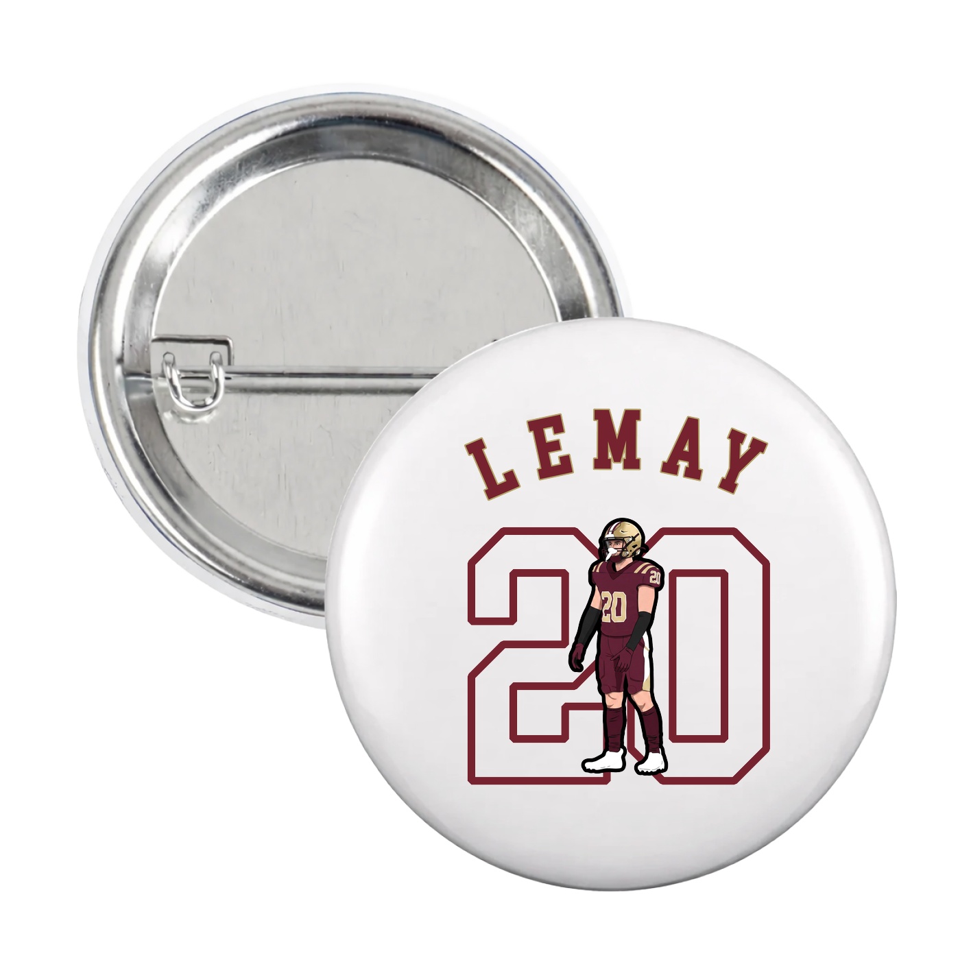Game Day Button — Shirsey Arch in White