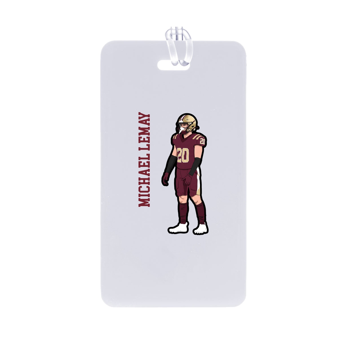 Bag Tag — Name Vertical in Classic