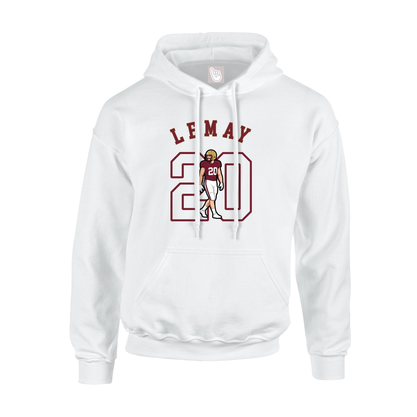 Hoodie — Shirsey Arch in White