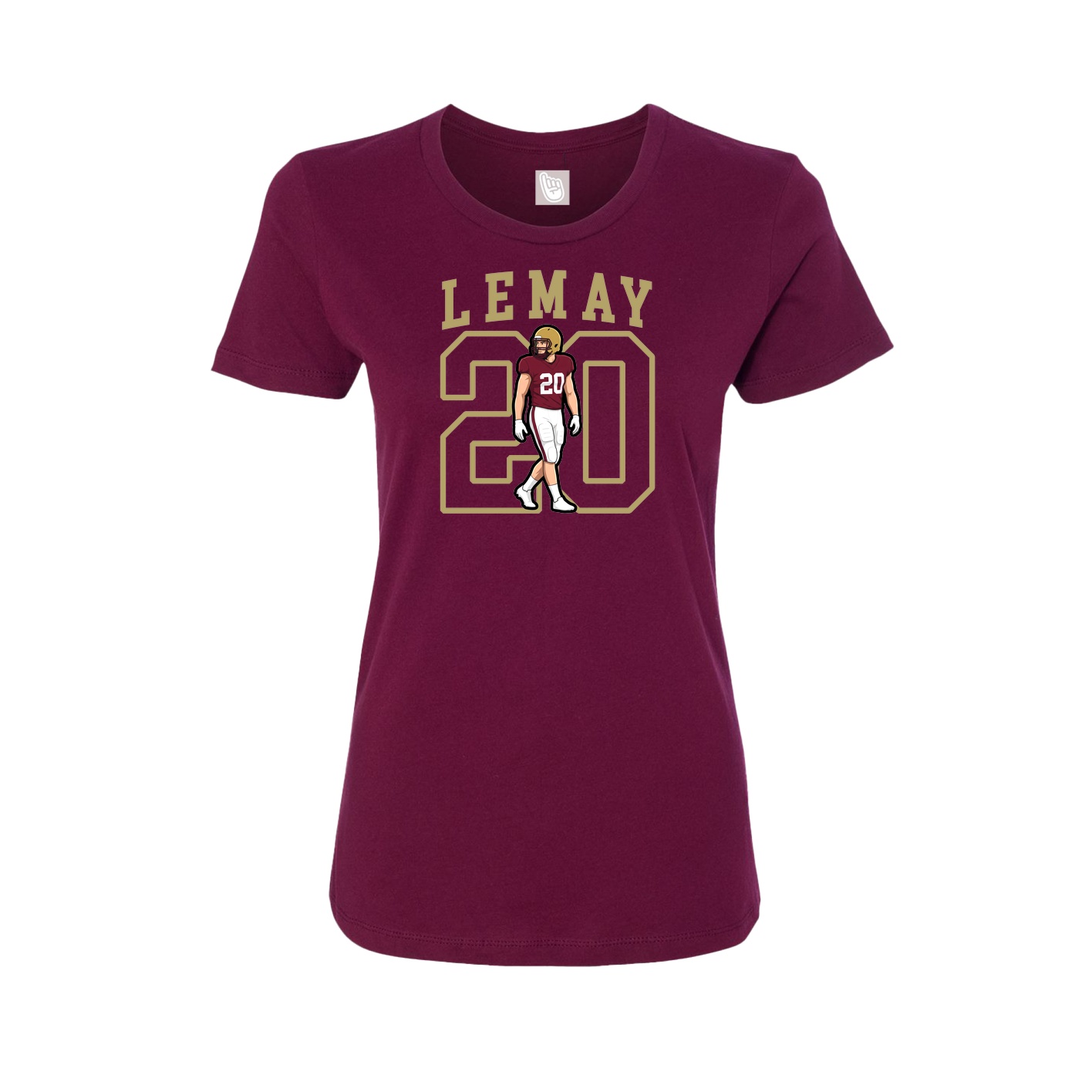 Fitted Women's Tee — Shirsey in Maroon