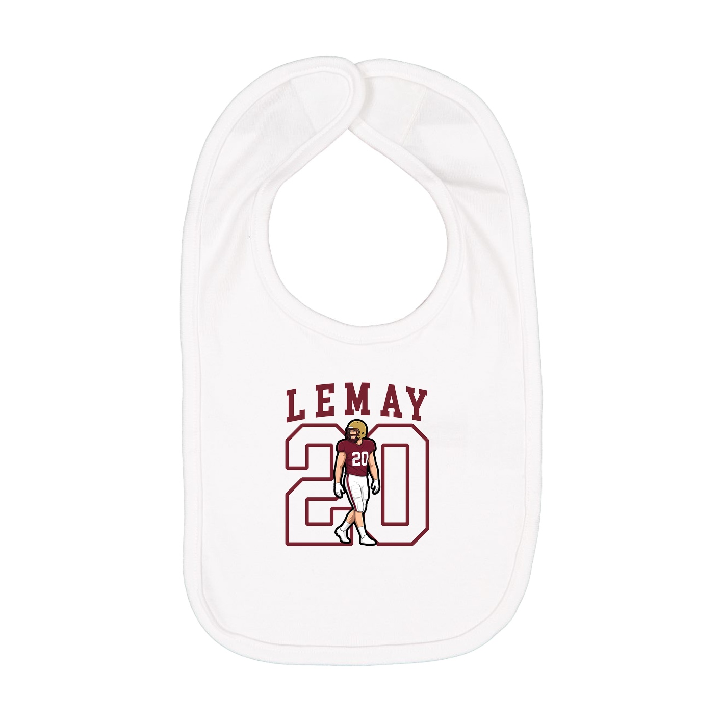 Infant Bib — Shirsey in White