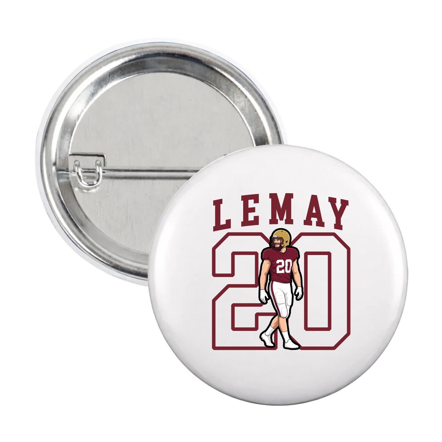 Game Day Button — Shirsey in White