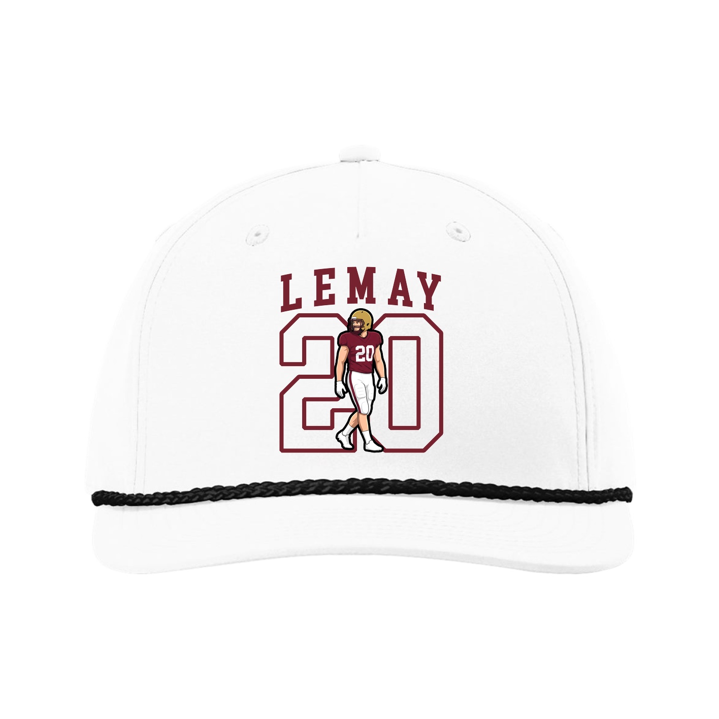 Five-Panel Classic Rope Cap — Shirsey in White