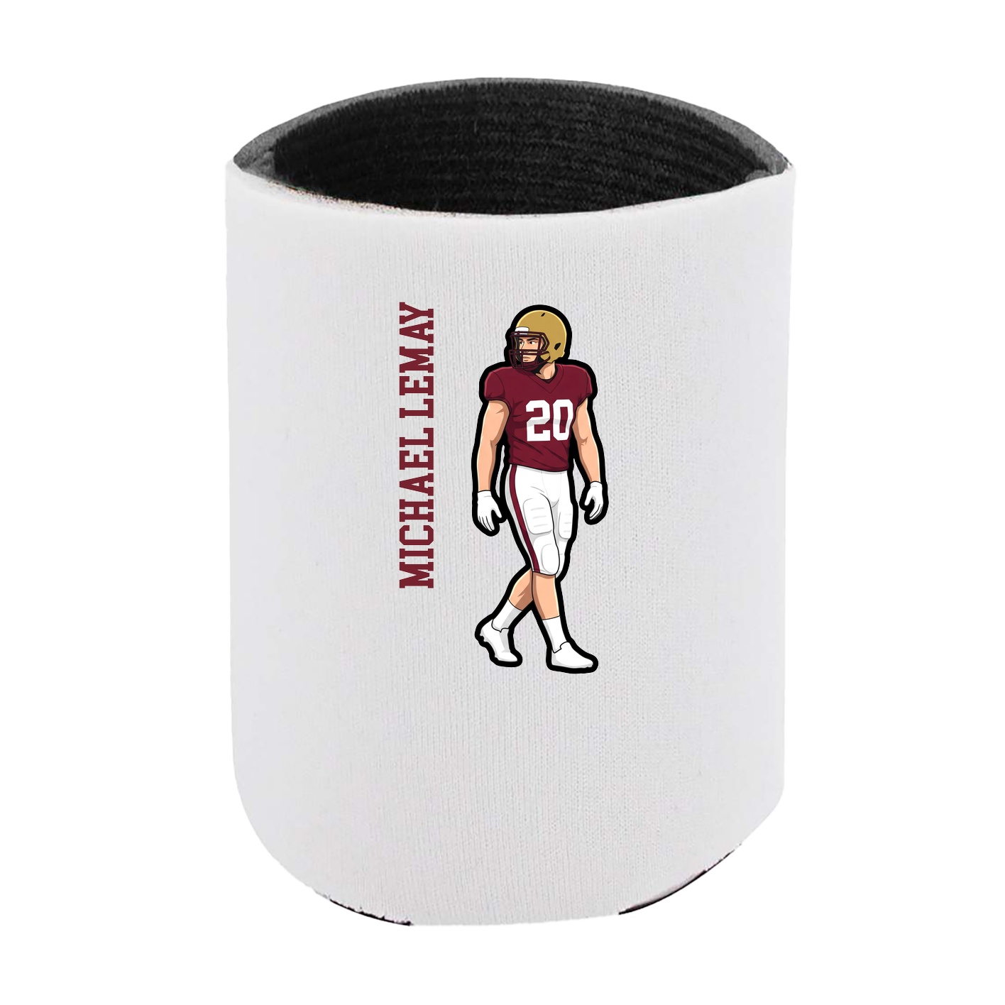 Can Holder — Name Vertical in White