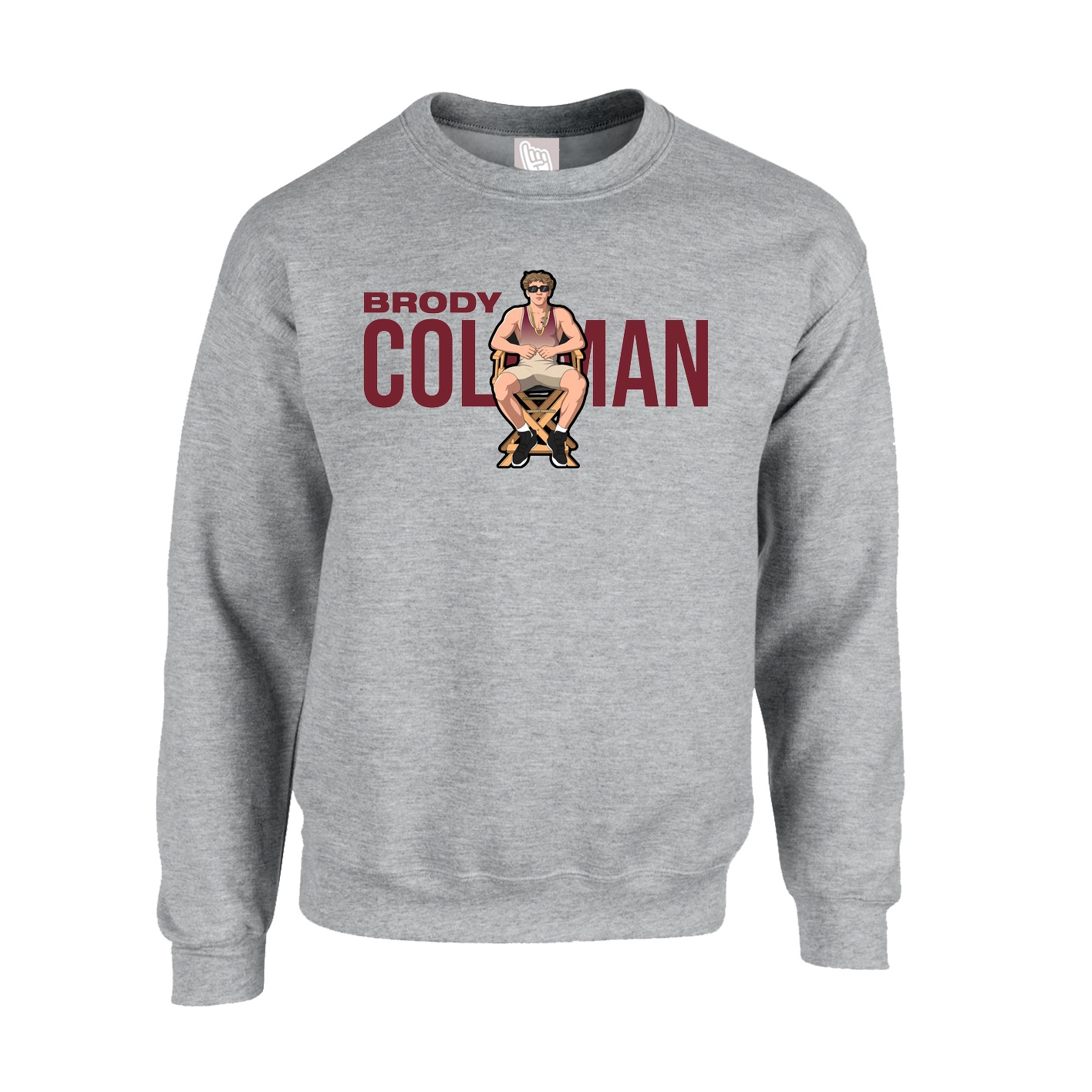 Fleece Crew — Player Name in Grey