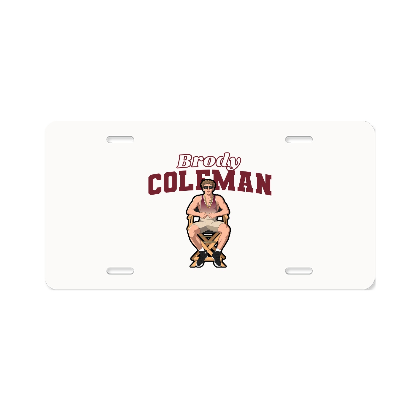 License Plate — Name Arch in Classic