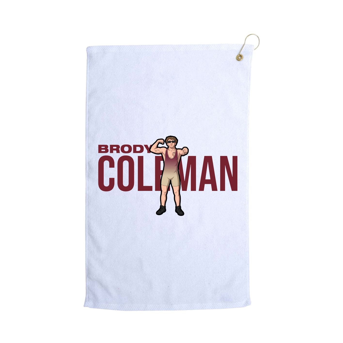 Golf Towel — Player Name in White