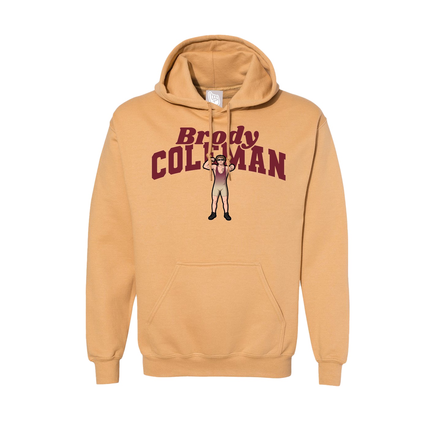 Hoodie — Signature Arch in Vegas Gold