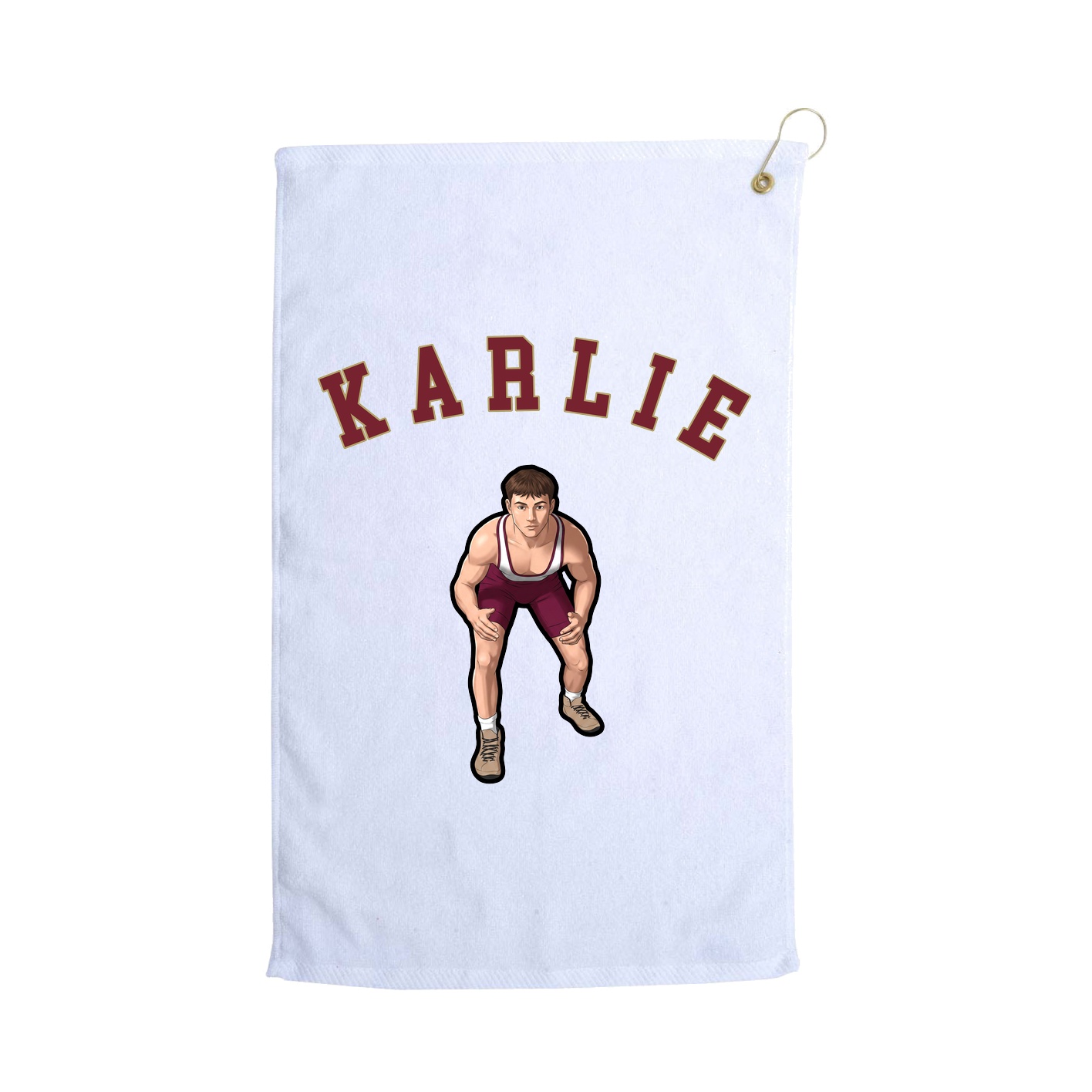 Golf Towel — Shirsey Arch in White