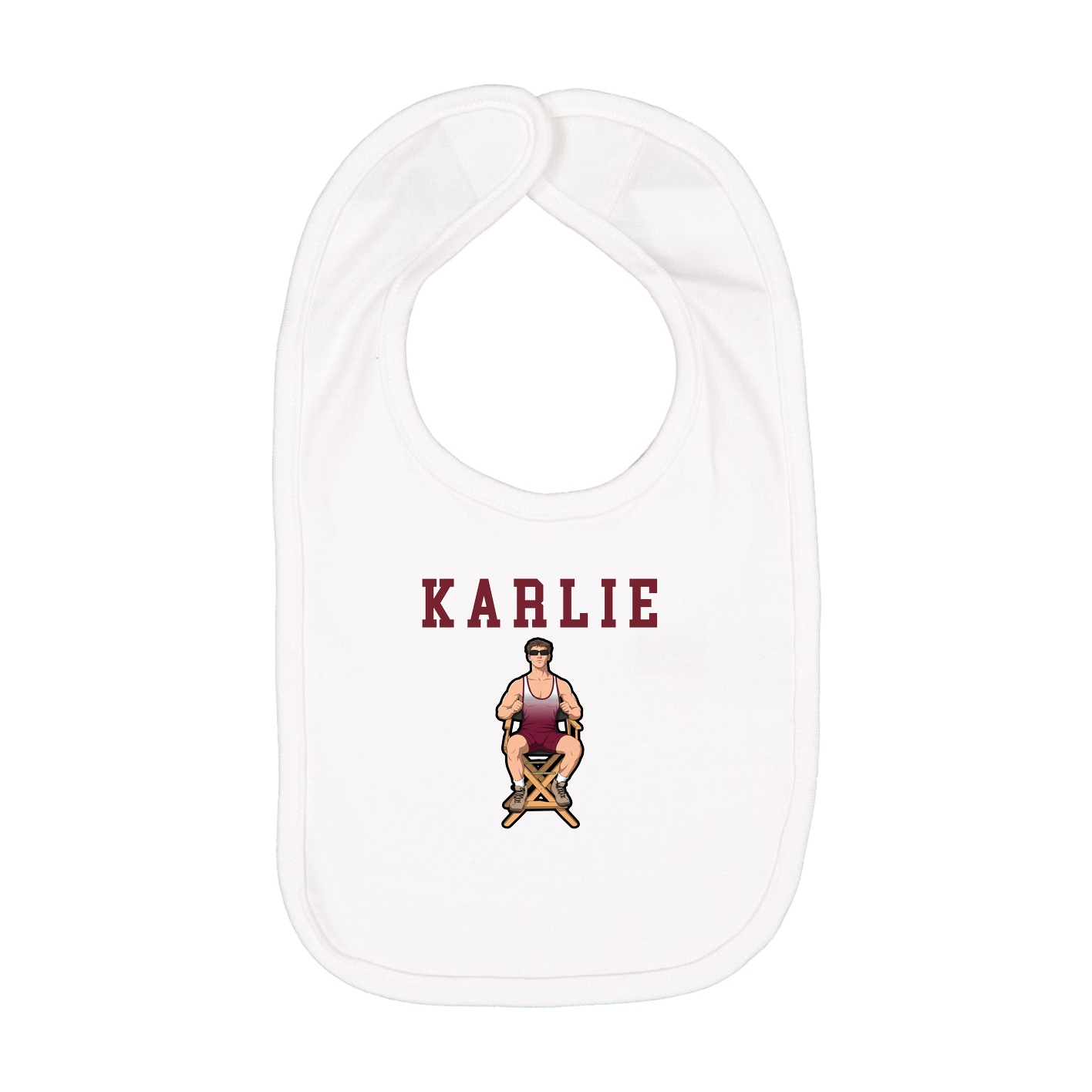 Infant Bib — Shirsey in White
